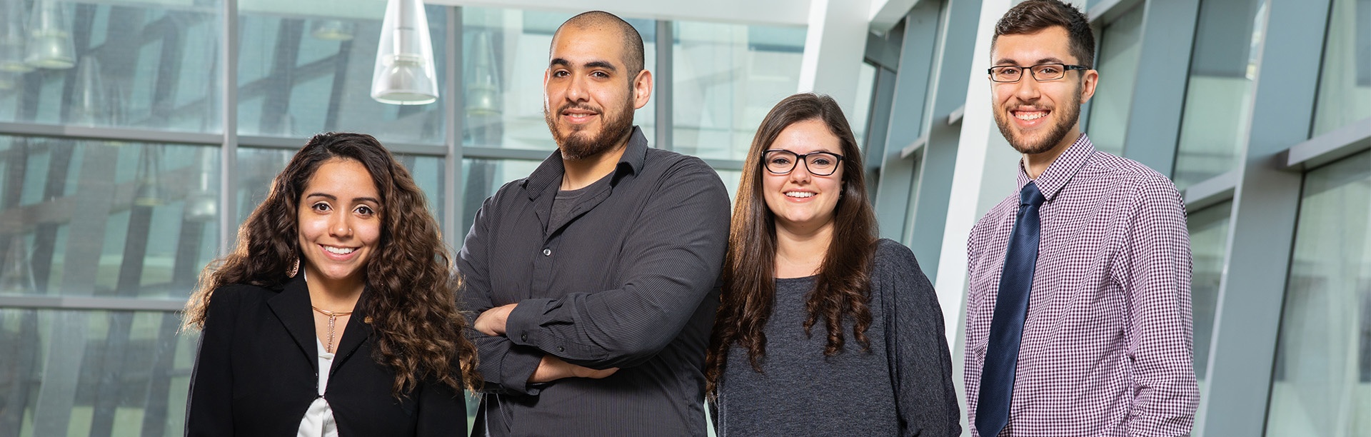 2019 National Science Foundation Graduate Research Fellows in Davis Hall. Photographer: Douglas Levere. 