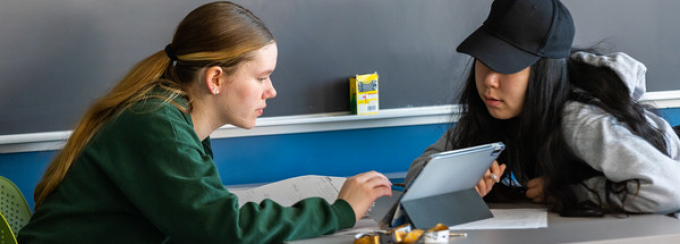 Tutoring and Academic Support Services (TASS) provides resources to help students achieve academic success, including one-on-one tutoring and study group sessions. The Capen Hall space was photographed in May 2023. 