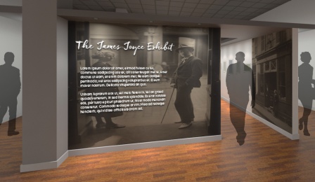 Digital rendering of UB's planned James Joyce Museum. 