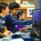 Students in a computer lab. 